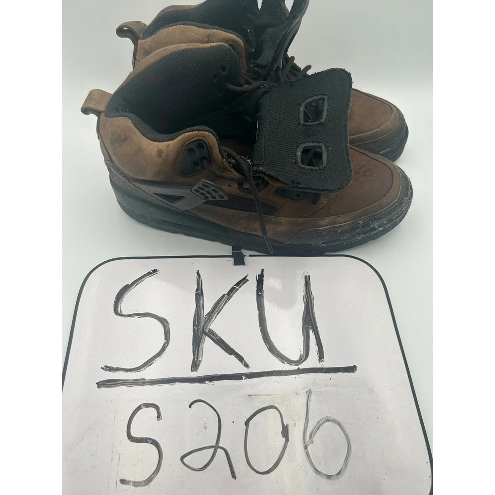 Jordan Spizike Winterized Boot Dark Cinder Brown Black 375356-201 Mens High Top